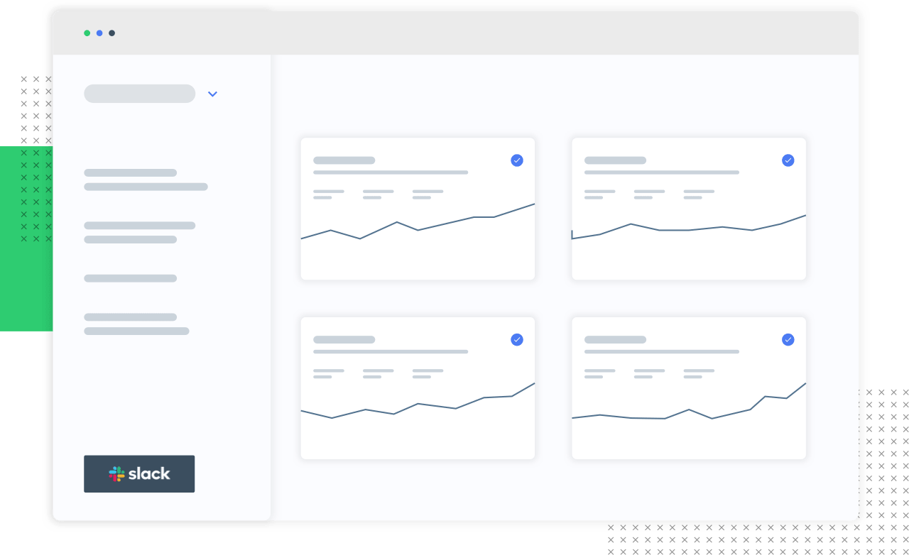 Illustration of a dashboard for PING's product.